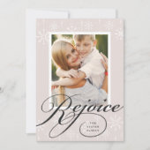 Classic Flourish Holiday | Foto Card Feiertagskarte (Vorderseite)