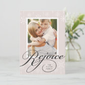 Classic Flourish Holiday | Foto Card Feiertagskarte (Stehend Vorderseite)