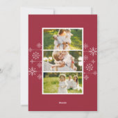 Classic Flourish Holiday | Foto Card Feiertagskarte (Rückseite)