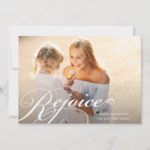 Classic Flourish Holiday | Foto Card Feiertagskarte (Vorderseite)