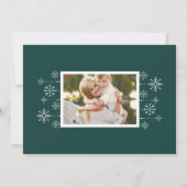 Classic Flourish Holiday | Foto Card Feiertagskarte (Rückseite)