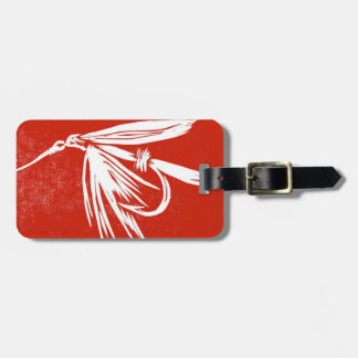 Classic Fly Red Net Fly Luggage Tag Gepäckanhänger