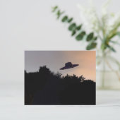 Classic Flying Saucer 2 Postkarte (Stehend Vorderseite)