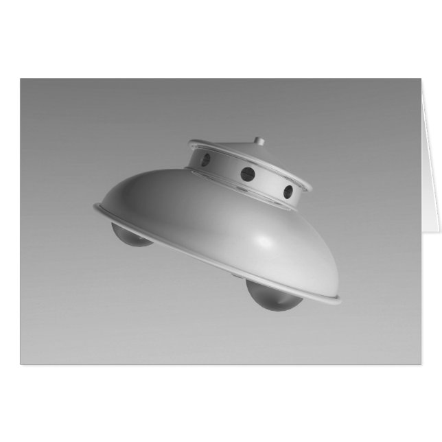 Classic Flying Saucer BW (Vorderseite (Horizontal))