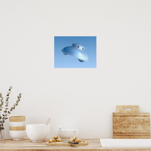 Classic Flying Saucer Poster (Küche)