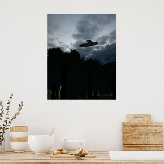Classic Flying Saucer Poster (Küche)