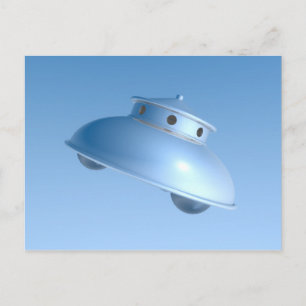 Classic Flying Saucer Postkarte