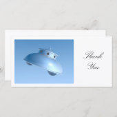 Classic Flying Saucer - Vielen Dank Dankeskarte (Vorne/Hinten)
