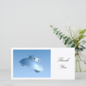 Classic Flying Saucer - Vielen Dank Dankeskarte (Stehend Vorderseite)