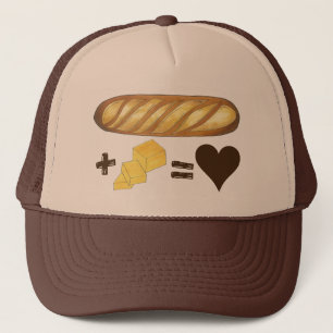 Classic Food Pairing Brot + Butter = Liebe Herz Truckerkappe