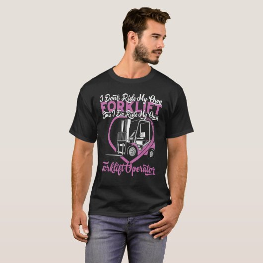 Classic Forklifter Cool Construction Worker Forkli T-Shirt (Vorne ganz)