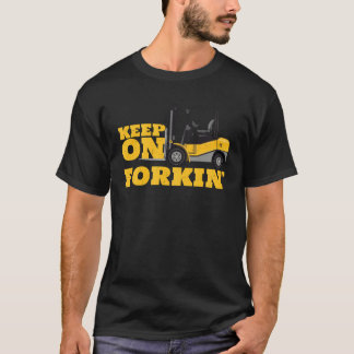 Classic Forklifter Cool Construction Worker Forkli T-Shirt