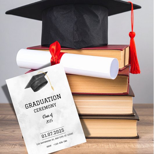 Classic Formal Graduation Announcement Einladung