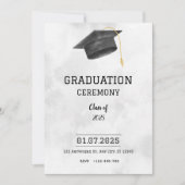 Classic Formal Graduation Announcement Einladung (Vorderseite)