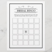 Classic Formal Two-Sided Bingo Brautparty Games (Rückseite)