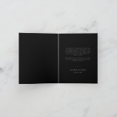 Classic Formal Wedding Photo Folded Thank You Card Dankeskarte (Innenseite)