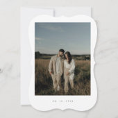 Classic Formal Wedding Photo Invitation Einladung (Rückseite)