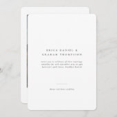 Classic Formal Wedding Photo Round Invitation Einladung (Vorne/Hinten)