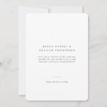 Classic Formal Wedding Photo Round Invitation