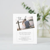 Classic FOTO Budget Hochzeit Dankeschön Card (Stehend Vorderseite)