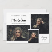 Classic Foto Collage Moderner Abschluss Ankündigung (Vorderseite)