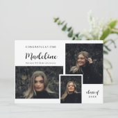 Classic Foto Collage Moderner Abschluss Ankündigung (Stehend Vorderseite)