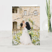 Classic Foto Elegant Neugezogene Weihnachten (Vorderseite)