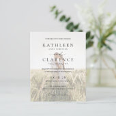 Classic Foto Elegantes Budget Einladung zur Hochze (Stehend Vorderseite)