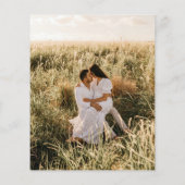 Classic Foto Elegantes Budget Einladung zur Hochze Flyer (Hinten)