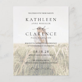 Classic Foto Elegantes Budget Einladung zur Hochze Flyer