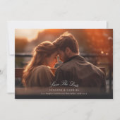 Classic Foto Qr Code Foto Hochzeitswebsite Save The Date (Vorderseite)