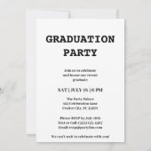 Classic Foto Strip 2025 Chic Graduation Party Einladung (Rückseite)