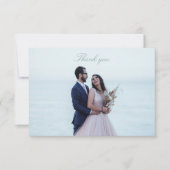 Classic Foto Wedding Dankeskarte (Vorderseite)