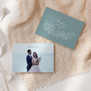 Classic Foto Wedding Dankeskarte