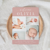 Classic Four | Foto Collage Birth Ankündigung