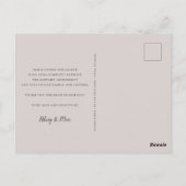 Classic Four | Multi Foto Wedding Vielen Dank Postkarte (Rückseite)