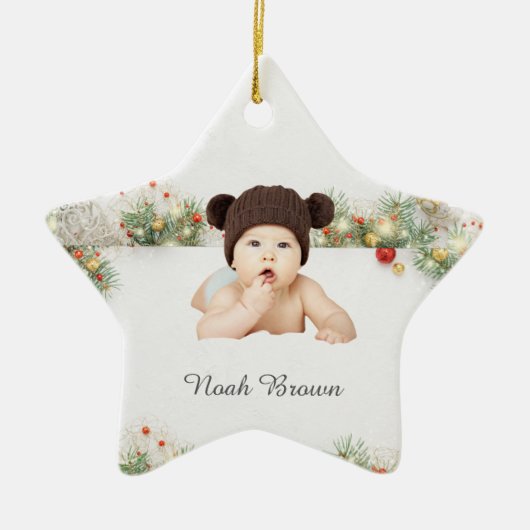 Classic Frame Baby's First Christmas Ornament (Vorne)
