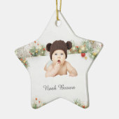 Classic Frame Baby's First Christmas Ornament (Links)