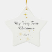 Classic Frame Baby's First Christmas Ornament (Hinten)
