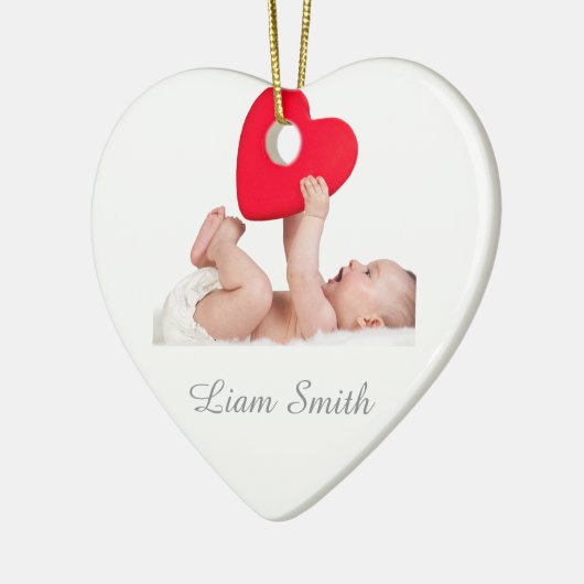 Classic Frame Baby's First Christmas Ornament (Links)