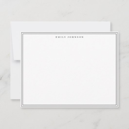 Classic Frame Note Card Einladung (Vorderseite)