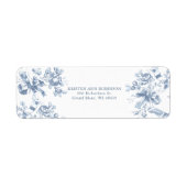 Classic French Blue Flowers & Ribbons Wedding (Vorne)