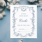 Classic French Blue "Guess How many" Bridal Game