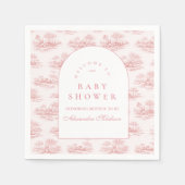 Classic French Country Baby Shower Serviette (Vorderseite)