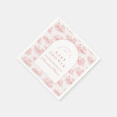 Classic French Country Baby Shower Serviette (Ecke)