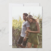 Classic French Sage Green Floral Wappen Foto Save The Date (Rückseite)