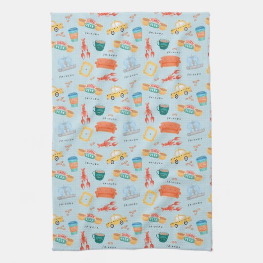 Classic FRIENDS™ Icons Pattern Geschirrtuch (Vertikal)