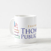 Classic Friends of Thomaston Public Library Tasse (Vorderseite Links)