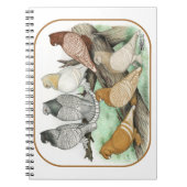 Classic Frill Pigeons Blondinettes Notizblock (Vorderseite)