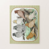 Classic Frill Pigeons Blondinettes Puzzle (Vertikal)